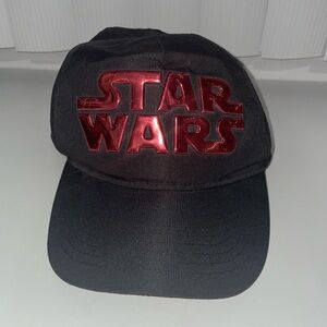 Star Wars Hat Cap Disney Parks Black Strapback Adult Embroidered Men's Movie